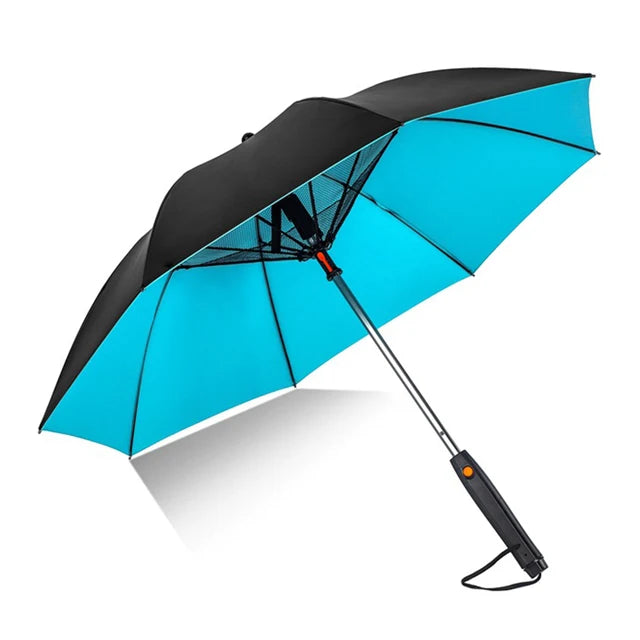 3-in-1 UV Protection Umbrella with Cooling Fan and Mist System