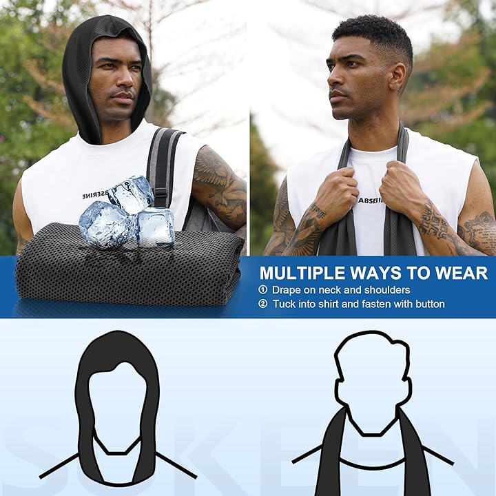HydroActive Cooling Sports Hoodie Towel