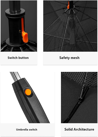 3-in-1 UV Protection Umbrella with Cooling Fan and Mist System